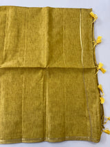 Tussar mix Semi silk saree with small zari weaving MSS8925