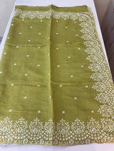 Soft Chanderi saree with  embroidery borders- MCK77
