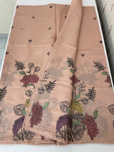 Malai chanderi saree with thread work MSM4567