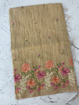 Soft Tissue kota embroidery saree MSK4660 DustyGreen