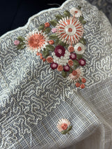 Soft kota silk saree with embroidery MSS678 (Triangle embroidery)