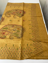 Kanta Handstitched Blended tussar silk saree MS15831