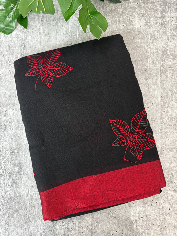 Semi Linen Saree MLS987