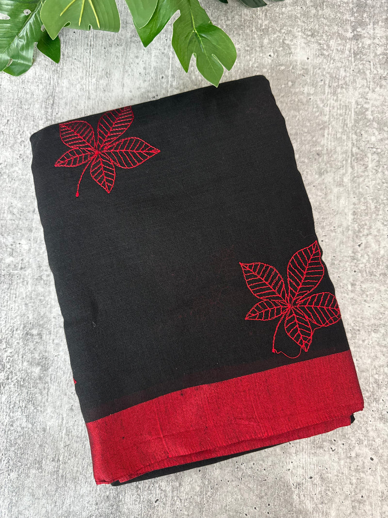 Semi Linen Saree MLS987