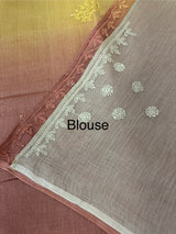 Pure Mul chanderi saree with hand chikankari work - MSM511 (6)