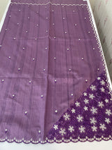 Cutwork Semi tussar saree MTSS680