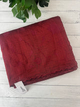 Kota silk cotton saree with applique work MS81788 - Maroon