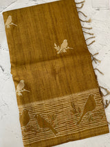 Printed Blended tussar saree - MS8635