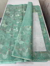 Semi organza saree with thread work - MSH910