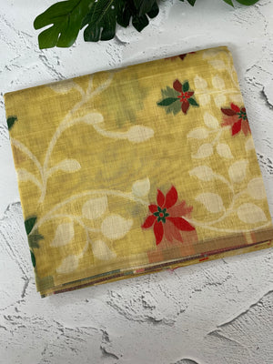 Jamdani silk Cotton Saree with thread work  MSJ787