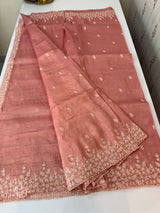 Crush Organza embroidery saree MS9740