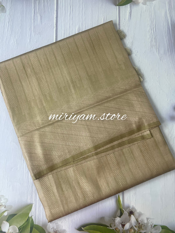 Banarasi soft silk saree MKSS1443 OYSTER