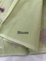 Netkota embriodery saree MS1496 PastelGreen