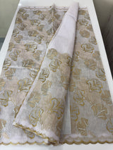 Jute Linen saree with zari & thread work MSH206 - Lavender