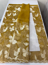 Organza saree with thread work- MC318