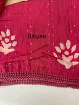 Semi soft silk saree with batik prints MSB555