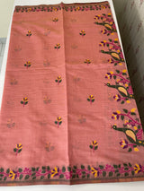 Jamdani silk Cotton Saree with peacock motifs  MSJ788 (5)