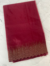 Semi Organza saree with embroidery borders - MSH296