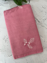 Kota  checks saree with embroidery - MS7679 Pink