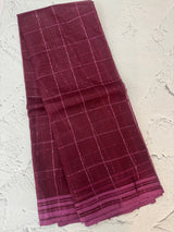 Soft organza saree with thread checks and sequence work MOS867 (12)