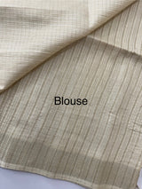 Soft silk saree with zari borders  MSG6162 PearlCream