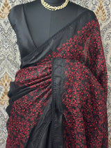 Soft kota checks saree with embroidery MS7843