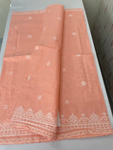 Cotton embriodery saree with blouse - MSH5566