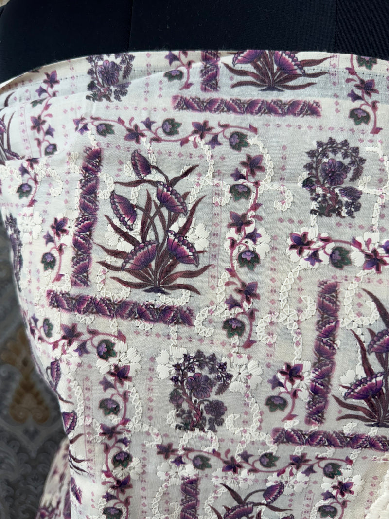 Pure cotton unstitched salwar set - 1