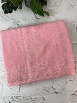 Mul chanderi saree with applique borders MSH112 - Pink