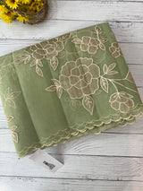 Organza saree with applique work MS5081