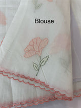 Kota silk cotton saree with applique work MS81789