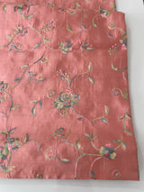 Tussar finish soft silk saree with thread embroidery MTS568 PeachPink