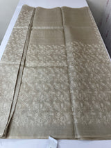 Pure desi tussar silk saree with embroidery(2) - MTSS659(1) Chiku