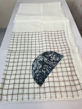 Plain Supernet saree with kanta work on pallu MCJ5123- White