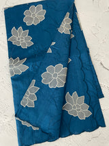 Blended tussar saree with applique work MTSS459