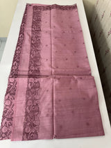 Blended tussar saree with cutwork - MSHK678