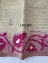Jamdani silk Cotton Saree with thread weaving MSJ788