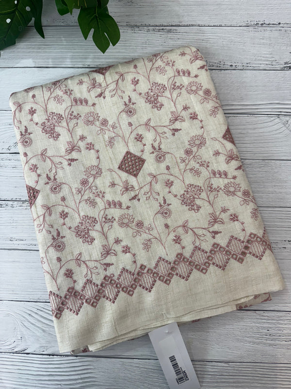 Jute tussar silk saree with cutwork & embroidery MS40414