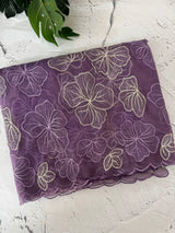 Soft Organza saree with silver zari & thread work - MSH910 Purple