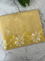 Soft Tissue kota embroidery saree MSK4660 Yellow