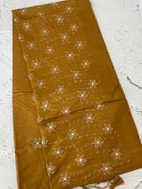 Butter silk saree with embroidery MTS569
