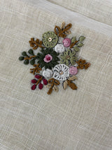 Tissue linen saree with kanta embriodery saree MS88650