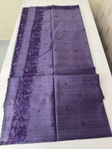 Blended tussar saree with cutwork - MSHK678