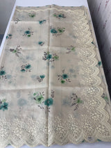 Premium Soft kota silk saree with digital prints and embroidery MKS703