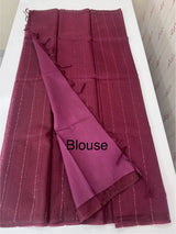 Soft organza saree with thread lines and sequence work MOS868(19)