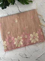 Soft Tissue kota embroidery saree MSK4660 DuskyPink
