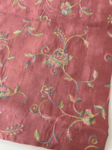 Tussar finish soft silk saree with thread embroidery MTS568 AntiqueRose