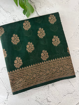 Semi banarasi saree with zari buttas - MBS6754