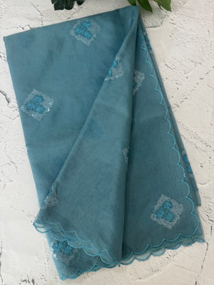 Organza saree with embroidery - MSH375