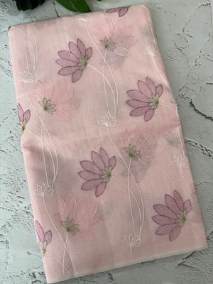 Netkota embriodery saree MS1496 PastelPink